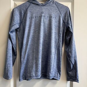 Vineyard Vines Athletic On-the-Go Blue Hoodie M 12 14